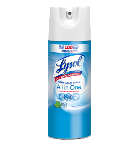 Lysol Spray Antibactérien 500 ml, Désinfectant du Linge Parfum Frais,  Dépose une Brume Fraîche sur votre Linge, Parfume sans laver : :  Epicerie
