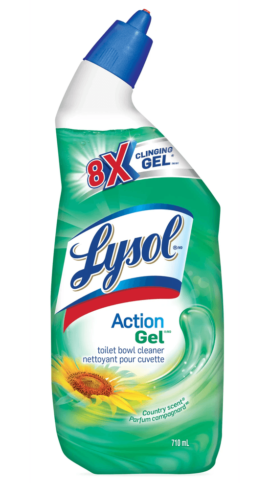 Packshot of Lysol Toilet Bowl Cleaner - Action Gel Country scent 710 mL