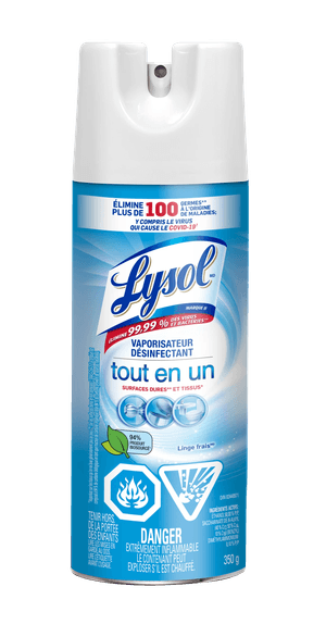 Packshot de Lysol Spray Désinfectant - Tout en Un 350 g