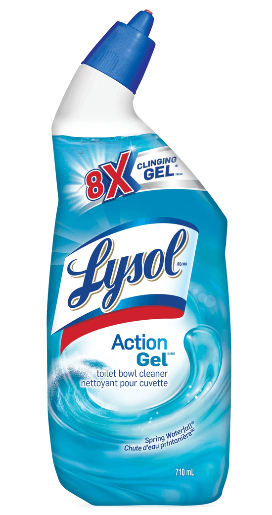 Packshot de Nettoyant pour Cuvette Lysol - Gel Action Cascade de Printemps 710 mL
