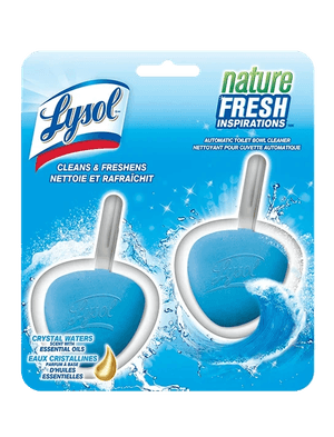 Packshot de Lysol Nettoyant Automatique pour Cuvette - Inspirations Nature Fraîche Crystal Waters