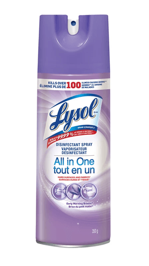 Packshot de Lysol Spray Désinfectant - Brise du petit matin 350 g