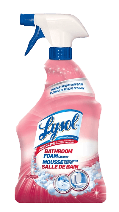 Packshot of Lysol Bathroom Cleaner - Bathroom Foam Cleaner - Summer Fresh