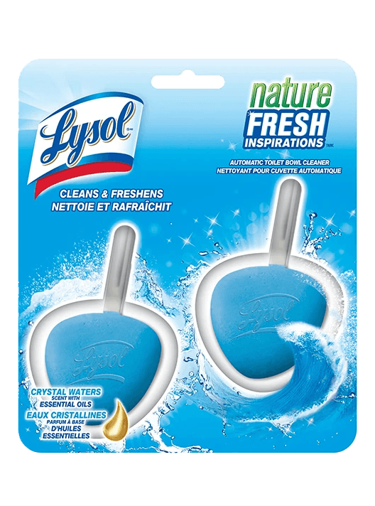 Packshot of Lysol Automatic Toilet Bowl Cleaner - Nature Fresh Inspirations Crystal Waters