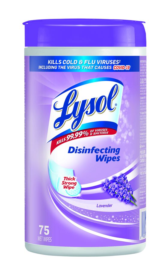 Packshot of Lysol Disinfecting Wipes - Lavender